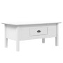 BODO coffee table solid white pine wood 100x55x45 cm by vidaXL, Coffee table - Ref: Foro24-355068, Price: 70,11 €, Discount: %