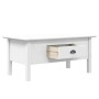 BODO coffee table solid white pine wood 100x55x45 cm by vidaXL, Coffee table - Ref: Foro24-355068, Price: 70,11 €, Discount: %