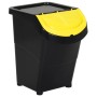 Stackable trash cans with lid 3 pcs PP black 120 L by vidaXL, Garbage cans and trash cans - Ref: Foro24-364071, Price: 86,13 ...