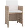 9-piece garden dining set and beige synthetic rattan cushions by vidaXL, Garden sets - Ref: Foro24-42545, Price: 632,99 €, Di...