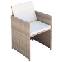 Garden chairs with cushions, 2 units, synthetic beige rattan by vidaXL, Garden chairs - Ref: Foro24-42561, Price: 140,95 €, D...