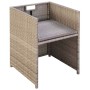 Garden chairs with cushions, 2 units, synthetic beige rattan by vidaXL, Garden chairs - Ref: Foro24-42561, Price: 140,95 €, D...