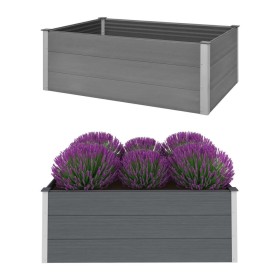 Graues WPC-Blumenbeet 150x100x54 cm von vidaXL, Töpfe und Pflanzgefäße - Ref: Foro24-43609, Preis: 163,42 €, Rabatt: %