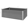 WPC gray flowerbed 150x100x54 cm by vidaXL, Pots and planters - Ref: Foro24-43609, Price: 163,42 €, Discount: %