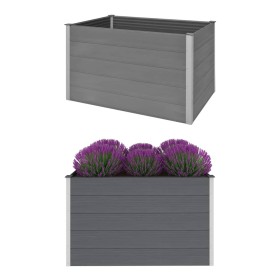 Arriate de WPC gris 150x100x91 cm de vidaXL, Maceteros y jardineras - Ref: Foro24-43610, Precio: 295,99 €, Descuento: %