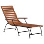 Garden lounger made of solid acacia wood by vidaXL, Loungers - Ref: Foro24-44390, Price: 119,58 €, Discount: %