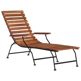 Garden lounger made of solid acacia wood by vidaXL, Loungers - Ref: Foro24-44390, Price: 114,99 €, Discount: %