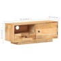 Solid mango wood TV cabinet 90x30x35 cm by vidaXL, TV Furniture - Ref: Foro24-320466, Price: 179,24 €, Discount: %