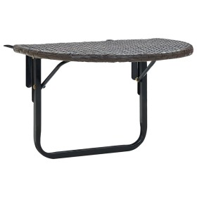 Mesa de jardín de ratán sintético marrón 60x60x40 cm de vidaXL, Mesas de jardín - Ref: Foro24-45774, Precio: 35,99 €, Descuen...