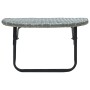 Mesa de jardín de ratán sintético gris 60x60x40 cm de vidaXL, Mesas de jardín - Ref: Foro24-45775, Precio: 36,92 €, Descuento: %