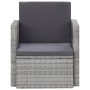 Garden armchair with gray synthetic rattan cushions by vidaXL, Garden chairs - Ref: Foro24-45781, Price: 109,09 €, Discount: %