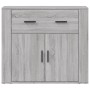 Sonoma gray plywood sideboard 80x33x70 cm | Foro24 | Onlineshop