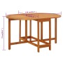 Mesa de jardín madera maciza de acacia 130x90x72 cm de vidaXL, Mesas de jardín - Ref: Foro24-42659, Precio: 151,59 €, Descuen...