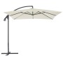 Cantilever parasol with steel pole 250x250 cm sand by vidaXL, Umbrellas - Ref: Foro24-44878, Price: 130,69 €, Discount: %