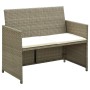 Set de muebles de jardín 4 pzas y cojines ratán sintético beige de vidaXL, Conjuntos de jardín - Ref: Foro24-46391, Precio: 2...