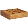 Arriate de especias madera maciza de acacia 60x60x15 cm de vidaXL, Maceteros y jardineras - Ref: Foro24-46575, Precio: 39,76 ...