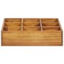 Arriate de especias madera maciza de acacia 60x60x15 cm de vidaXL, Maceteros y jardineras - Ref: Foro24-46575, Precio: 39,76 ...