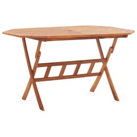 Folding garden table made of solid acacia wood 135x85x75 cm by vidaXL, Garden tables - Ref: Foro24-46657, Price: 130,99 €, Di...