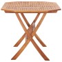 Folding garden table made of solid acacia wood 135x85x75 cm by vidaXL, Garden tables - Ref: Foro24-46657, Price: 130,39 €, Di...