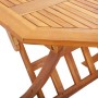 Folding garden table made of solid acacia wood 135x85x75 cm by vidaXL, Garden tables - Ref: Foro24-46657, Price: 130,39 €, Di...