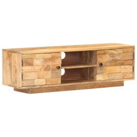 Solid mango wood TV cabinet 116x30x35 cm by vidaXL, TV Furniture - Ref: Foro24-320472, Price: 202,99 €, Discount: %