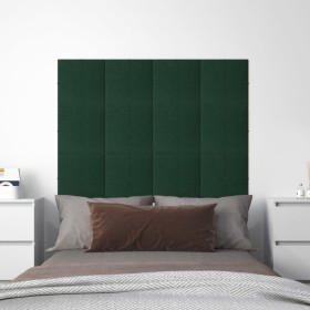 Wall panels 12 pcs dark green fabric 30x30 cm 1.08m² by vidaXL, Wall covering - Ref: Foro24-344035, Price: 33,99 €, Discount: %