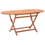 Folding garden table made of solid eucalyptus wood 160x85x74 cm by vidaXL, Garden tables - Ref: Foro24-48703, Price: 141,99 €...