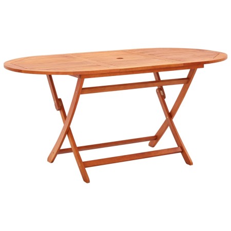 Folding garden table made of solid eucalyptus wood 160x85x74 cm by vidaXL, Garden tables - Ref: Foro24-48703, Price: 141,99 €...