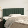 Dark green velvet headboard 90x5x78/88 cm by vidaXL, Headboards and footboards - Ref: Foro24-346225, Price: 45,68 €, Discount: %