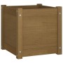 Solid brown pine wood planter 40x40x40 cm by vidaXL, Pots and planters - Ref: Foro24-810540, Price: 40,99 €, Discount: %