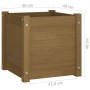 Solid brown pine wood planter 40x40x40 cm by vidaXL, Pots and planters - Ref: Foro24-810540, Price: 40,99 €, Discount: %