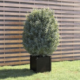 Solid black pine wood planter 40x40x40 cm by vidaXL, Pots and planters - Ref: Foro24-810542, Price: 34,99 €, Discount: %