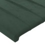 Dark green velvet LED headboard 90x5x78/88 cm by vidaXL, Headboards and footboards - Ref: Foro24-3121889, Price: 49,83 €, Dis...