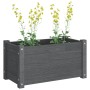 Solid gray pine wood planter 60x31x31 cm by vidaXL, Pots and planters - Ref: Foro24-810708, Price: 42,00 €, Discount: %