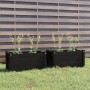 2 solid black pine wood planters 60x31x31 cm by vidaXL, Pots and planters - Ref: Foro24-810713, Price: 54,24 €, Discount: %