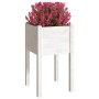 Planters 2 units solid white pine wood 40x40x70 cm by vidaXL, Pots and planters - Ref: Foro24-810792, Price: 50,53 €, Discoun...