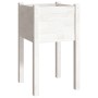 Planters 2 units solid white pine wood 40x40x70 cm by vidaXL, Pots and planters - Ref: Foro24-810792, Price: 50,53 €, Discoun...