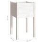 Planters 2 units solid white pine wood 40x40x70 cm by vidaXL, Pots and planters - Ref: Foro24-810792, Price: 50,53 €, Discoun...