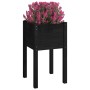 2 solid black pine wood planters 40x40x70 cm by vidaXL, Pots and planters - Ref: Foro24-810798, Price: 45,99 €, Discount: %