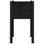 2 solid black pine wood planters 40x40x70 cm by vidaXL, Pots and planters - Ref: Foro24-810798, Price: 45,99 €, Discount: %