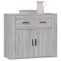 Aparador de madera contrachapada gris Sonoma 80x33x70 cm de vidaXL, Aparadores - Ref: Foro24-816574, Precio: 89,13 €, Descuen...