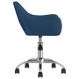 Sillas de comedor giratorias 4 unidades tela azul de vidaXL, Sillas de comedor - Ref: Foro24-3090270, Precio: 283,90 €, Descu...