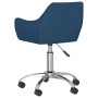 Sillas de comedor giratorias 4 unidades tela azul de vidaXL, Sillas de comedor - Ref: Foro24-3090270, Precio: 283,90 €, Descu...