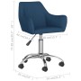 Sillas de comedor giratorias 4 unidades tela azul de vidaXL, Sillas de comedor - Ref: Foro24-3090270, Precio: 283,90 €, Descu...