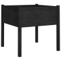 Planters 2 pcs solid black pine wood 70x70x70 cm by vidaXL, Pots and planters - Ref: Foro24-810818, Price: 72,47 €, Discount: %