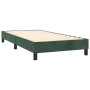 Cama box spring colchón y LED terciopelo verde oscuro 90x200 cm de vidaXL, Camas y somieres - Ref: Foro24-3134504, Precio: 31...