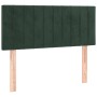 Cama box spring con colchón terciopelo verde oscuro 90x200 cm de vidaXL, Camas y somieres - Ref: Foro24-3141404, Precio: 303,...