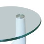 Coffee table round surface glossy white glass 2 pcs by vidaXL, Coffee table - Ref: Foro24-240322, Price: 157,80 €, Discount: %