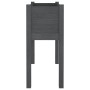 Solid gray pine wood planter 70x31x70 cm by vidaXL, Pots and planters - Ref: Foro24-810823, Price: 46,62 €, Discount: %