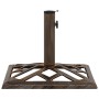 Base de sombrilla de hierro fundido bronce 44x44x31 cm de vidaXL, Bases para sombrillas - Ref: Foro24-317762, Precio: 52,07 €...